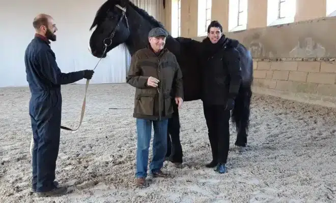 Alexis et Charles Gruss en visite au Centre